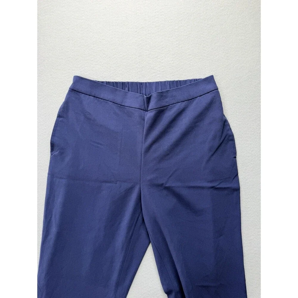 Banana Republic Pull-on Ankle Pant Size 4 Navy Casual Office Trousers Womens